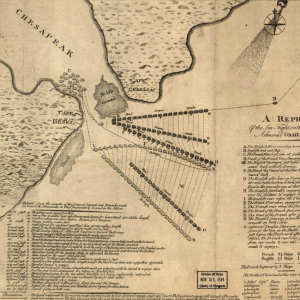A Representation, of the sea fight, on the 5th of Sepr. 1781, between Rear Admiral Graves and the Count de Grasse